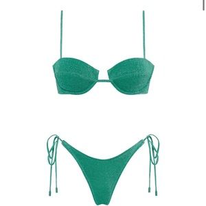 Mala- Jaded Sparkle Triangl Bikini Size M